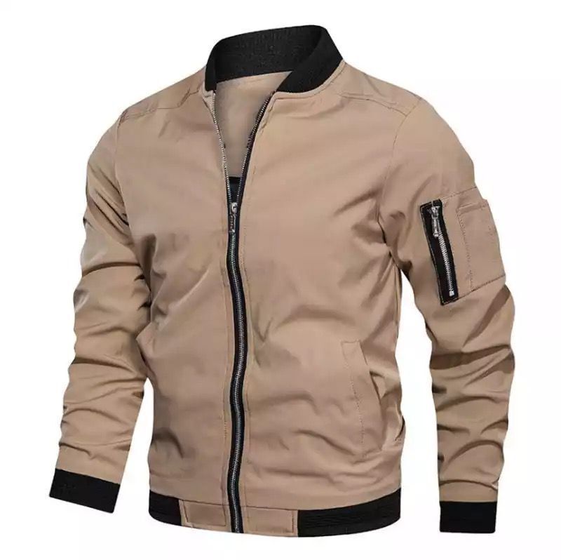 Casual ordinary hooded zipper youth men's casual jacket