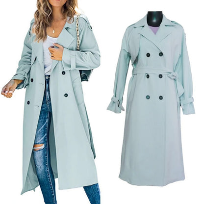 Women's Fashion Casual Solid Color Windbreaker Jacket