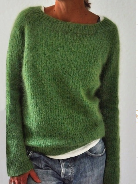 Static version basic sweater knit sweater