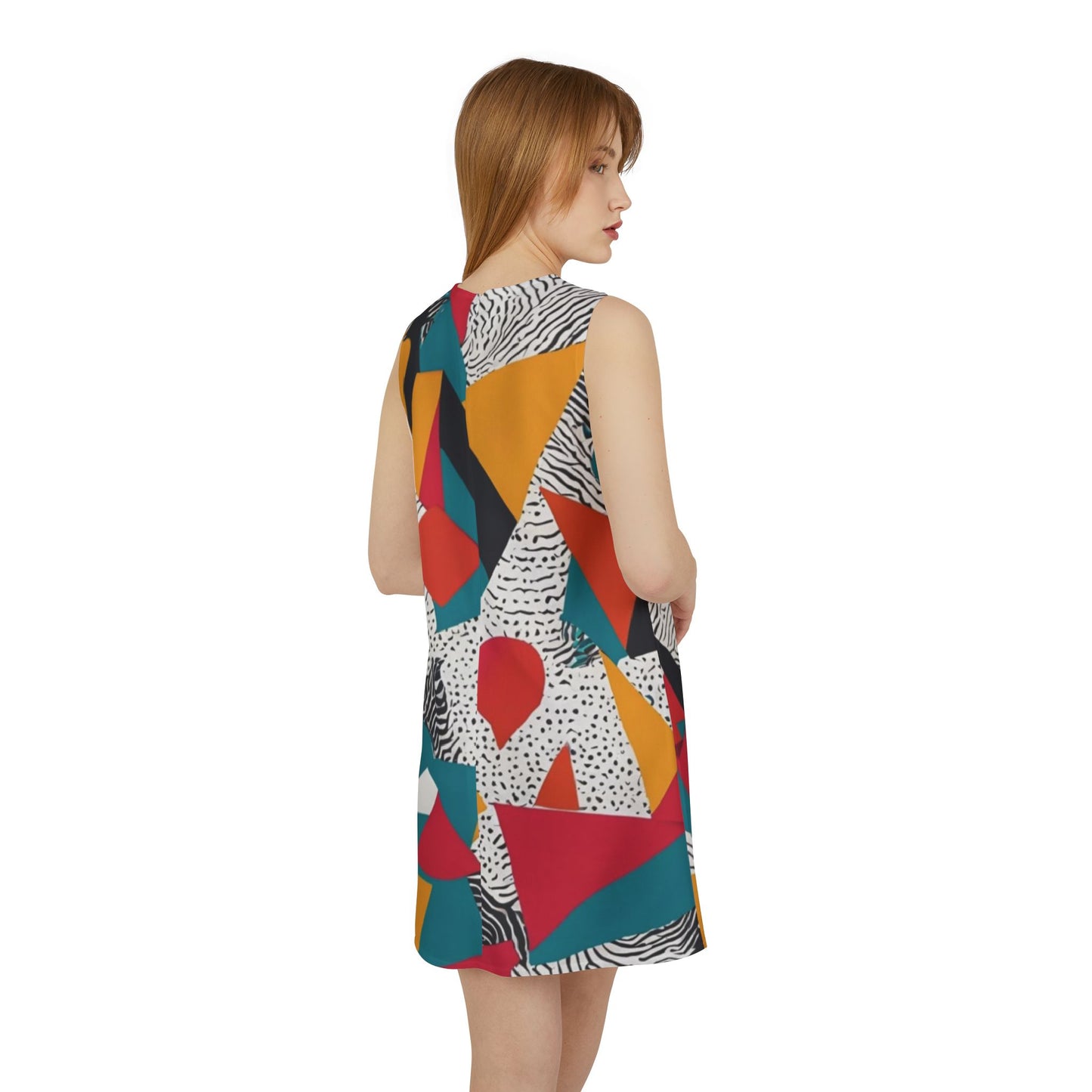 Geometric Burst Dress