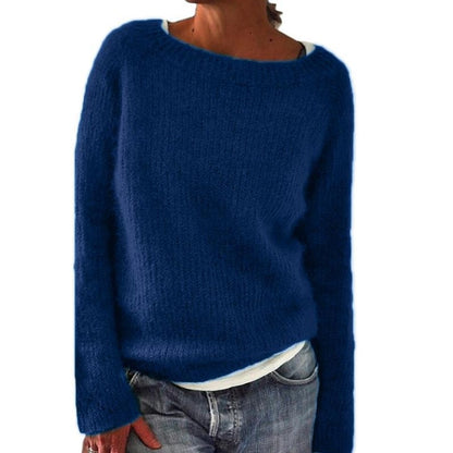 Static version basic sweater knit sweater