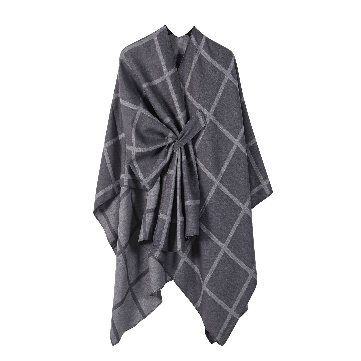 Women's Fashion Gingham Check Warm Scarf