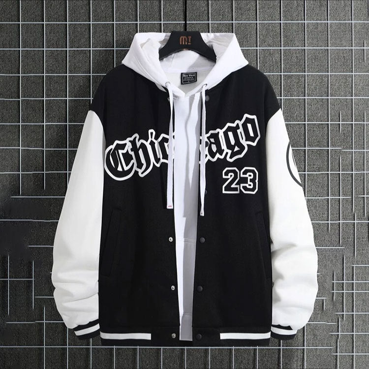 High street hooligan handsome youth men's baseball jacket men's loose casual jacket men's