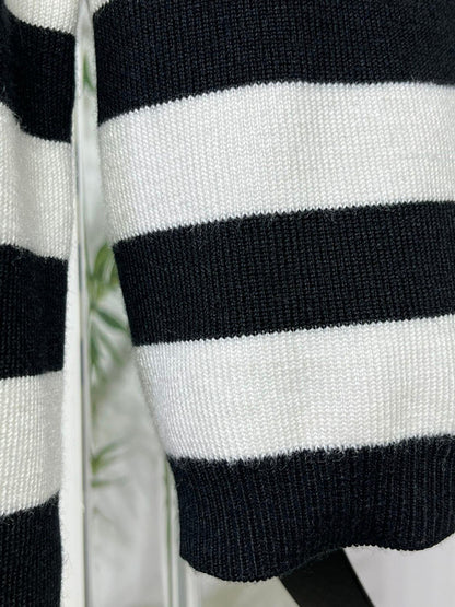 Autumn Casual New Women High Quality Striped Backless Wool Jumpers Female Chic Sweater