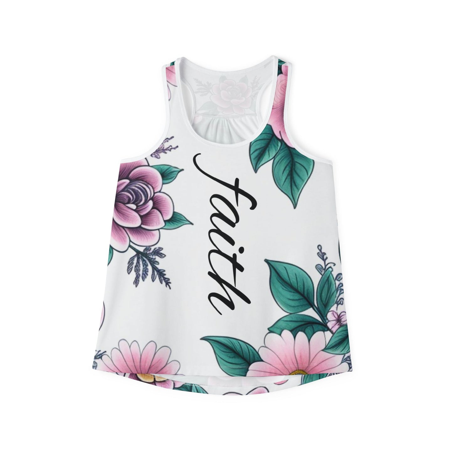 Flower & Faith Racerback Tank Top