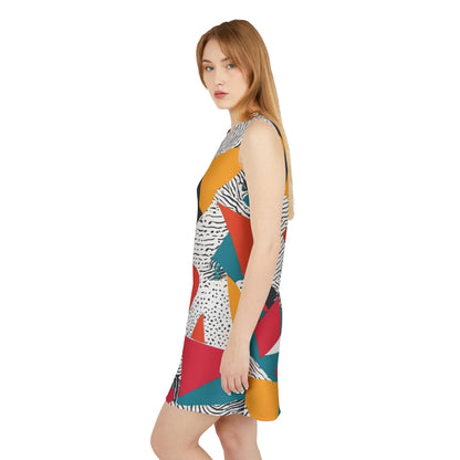 Geometric Burst Dress