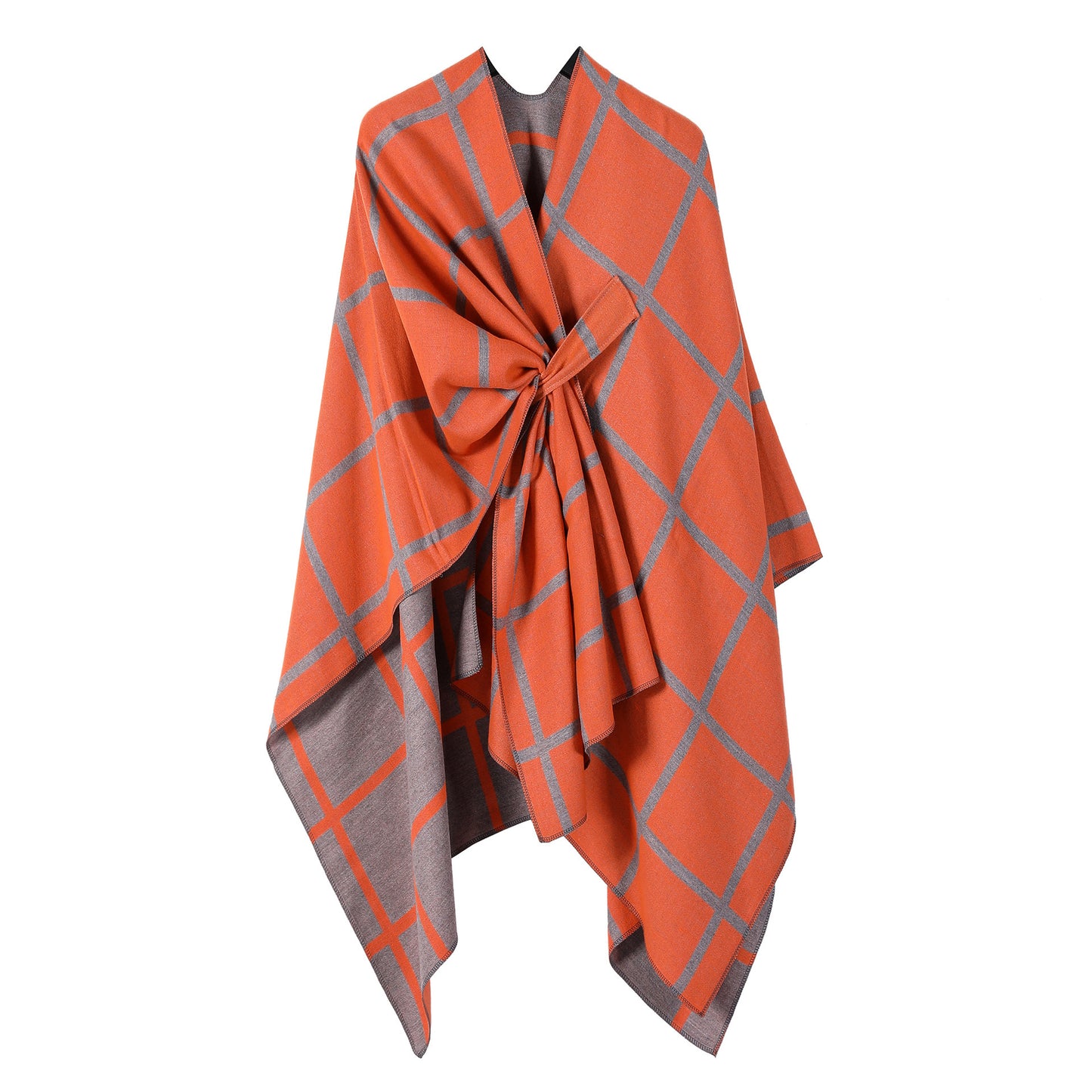 Women's Fashion Gingham Check Warm Scarf