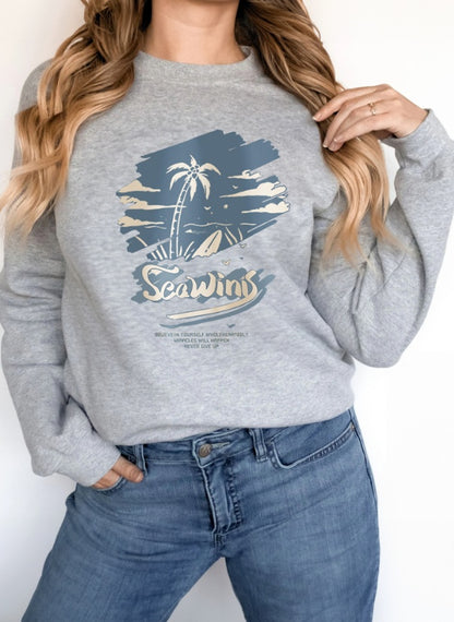 Women's Long Sleeved Printed Hoodie