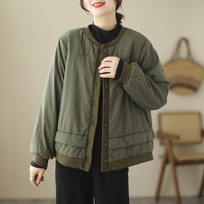 Retro Cotton Padded Thickened Cotton-padded Jacket Short Coat